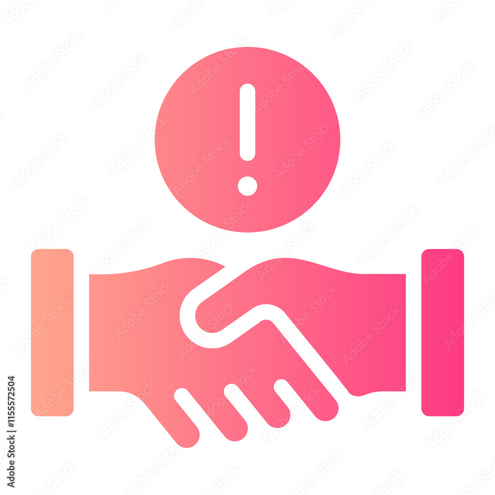 warning gradient icon