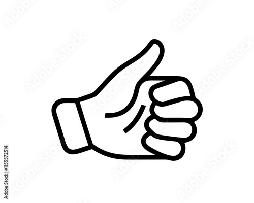 Hand showing no sign. Gesture arm, body language symbol. Flat sign of agreement, approval, expression of positive emotion.