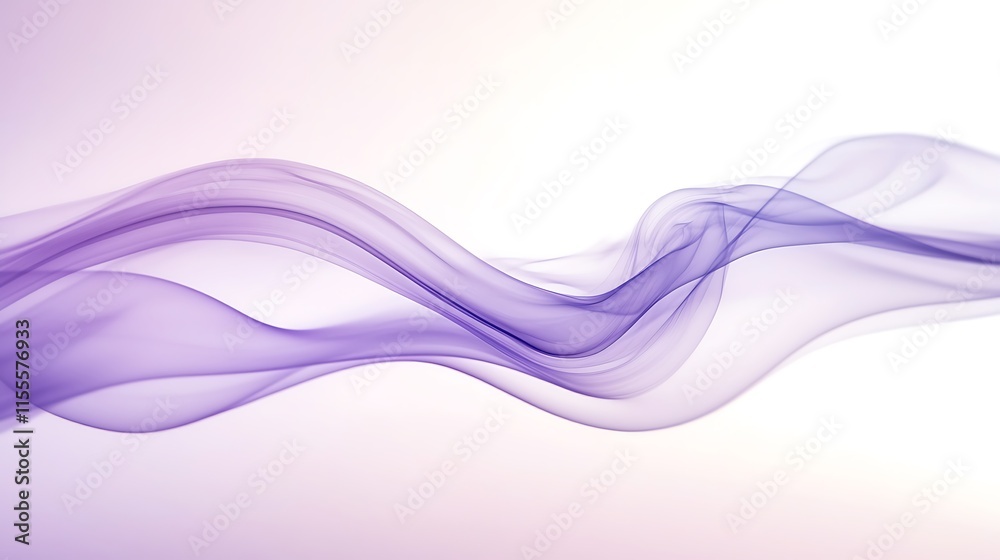 Tranquil purple lilac smoke filling the air on a plain backdrop with soft foggy haze Tranquil purple lilac smoke filling the air on a plain backdrop with soft foggy haze