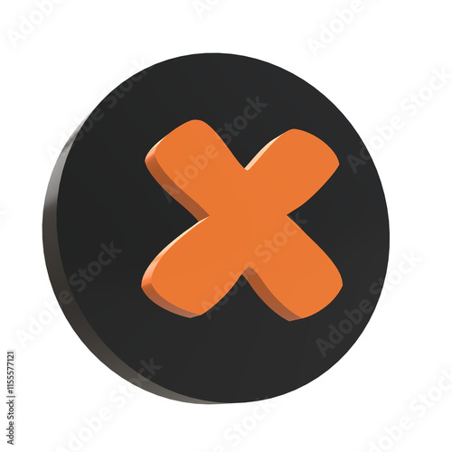 3D Letter X Design ini an Elegant Circel