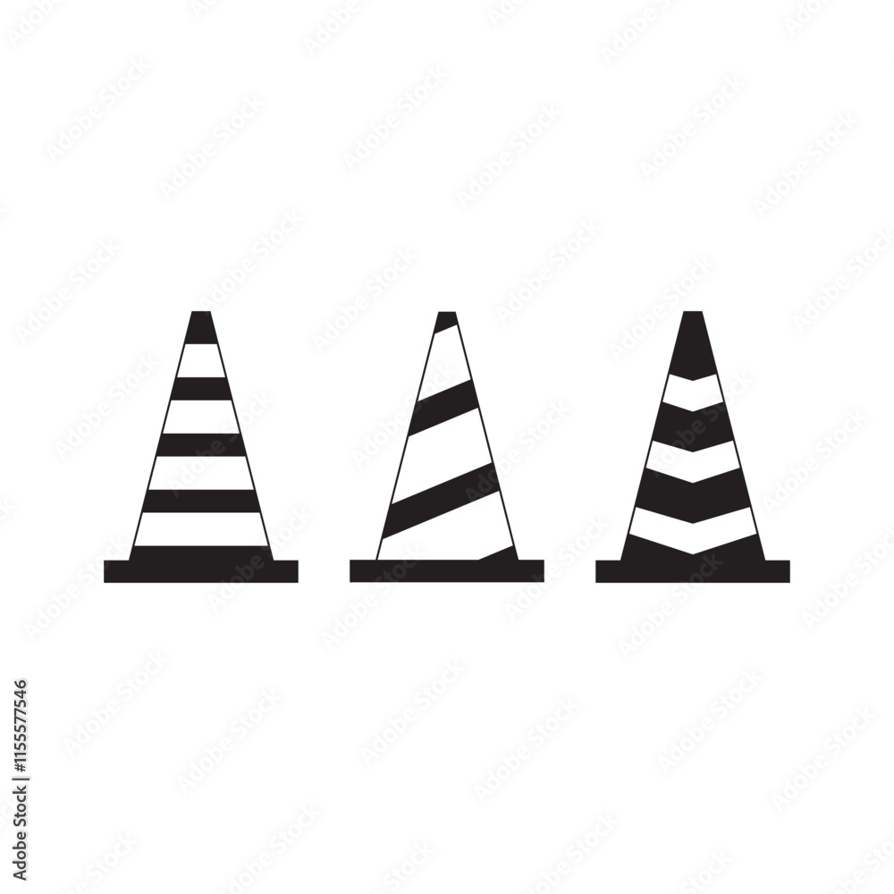Fototapeta premium TRAFFIC CONE ICON