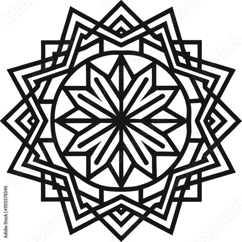 Infinite Harmony Mesmerizing Mandala Design for Modern Aesthetics photo