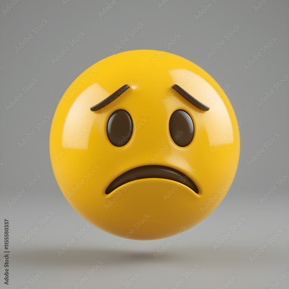 Fototapeta premium 3D cartoon Emoji Emoticon icon