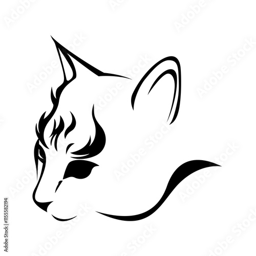 fox head vector photo