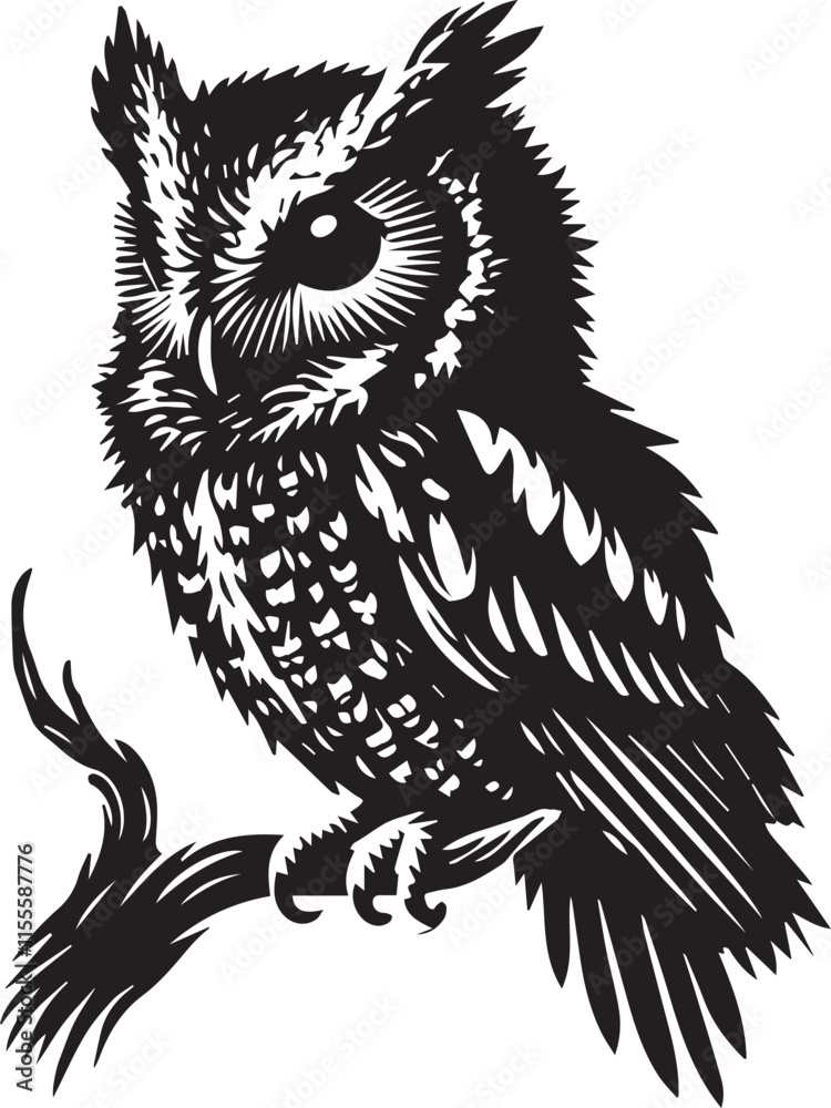 Fototapeta premium owl silhouette