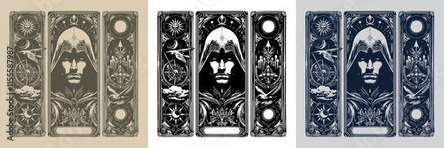 unique assassin playing card tattoo design