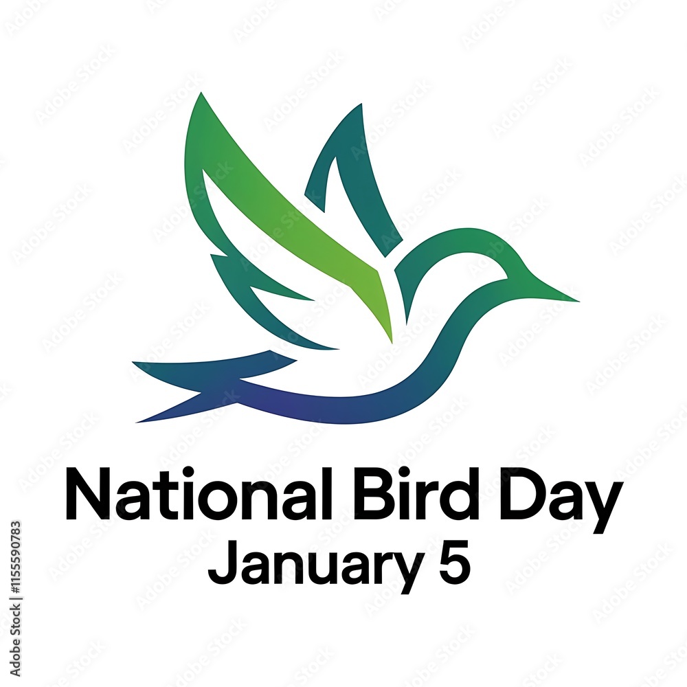 Obraz premium Bird Day, National Bird Day, Illustration Art. National Bird Day Poster, Bird Day Poster, Banner, Story. 