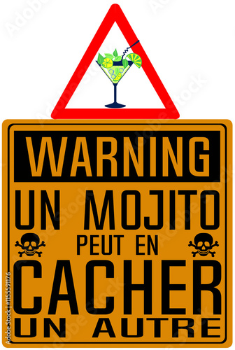 Mojoto warning cacher un autre humour apéro alcool photo