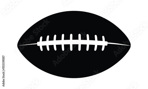 American football  icon, silhouette, outline, vector, illustration, isolated on a white background