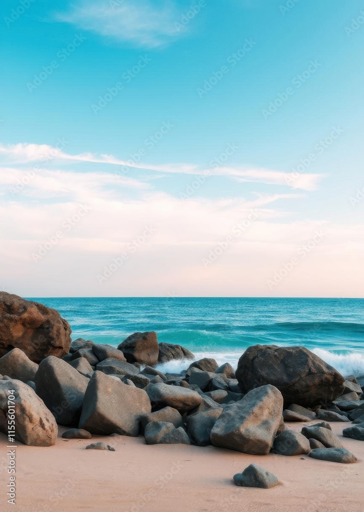 Beach Wallpaper of Rocks on the beach beach wallpaper summer wallpaper beach background tropical nature Beach Wallpaper of Rocks on the beach beach wallpaper summer wallpaper beach background tropical nature