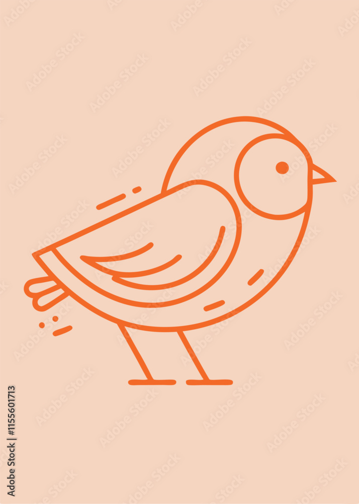 Bird Mascot logo vector on white background Bird Mascot logo vector on white background