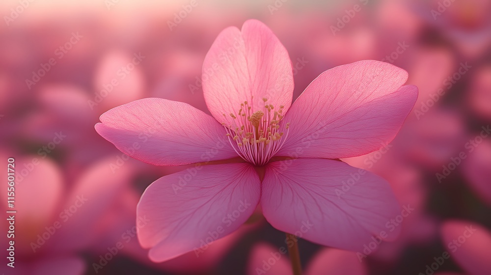 Delicate Pink Flower Blossom Soft Light Background Delicate Pink Flower Blossom Soft Light Background