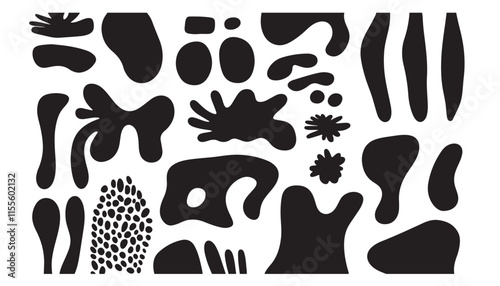 Bold Abstract Vector Organic Elements