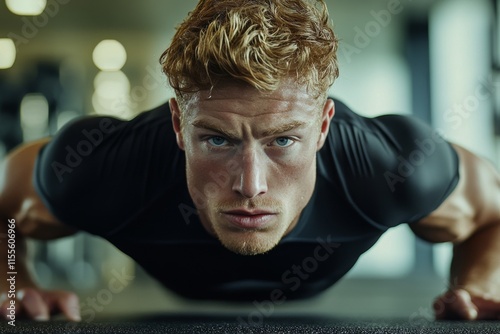 Intense workout session highlighting dedication and strength in fitness training