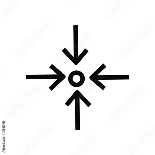 alignment icon. Thin linear alignment outline icon isolated on white background. Line vector alignment sign, symbol for web and mobile
