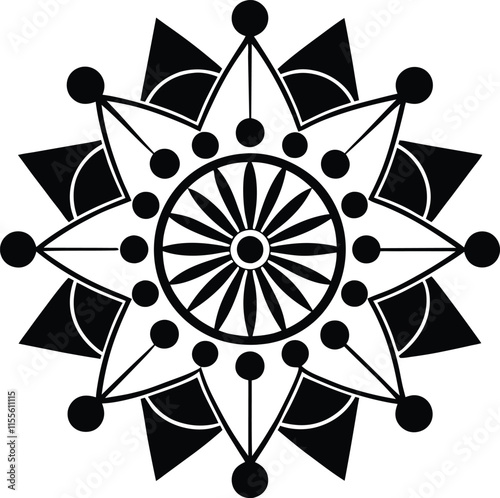 Sacred Geometry Mandala Art for Elegant Branding and Decor photo