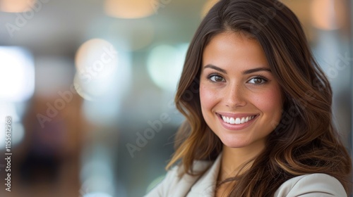 Portrait of a Smiling Young Woman