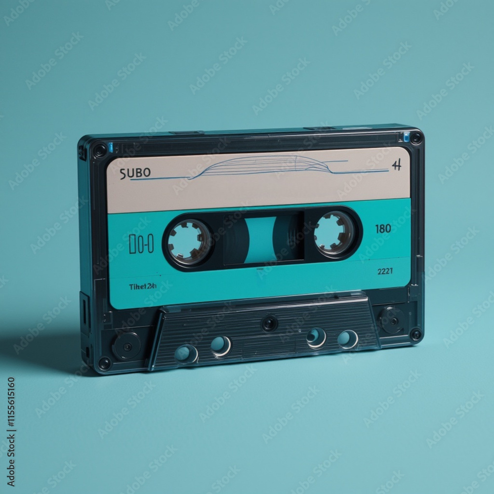 Fototapeta premium Close-up casete de los años 80s