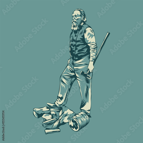 Lumberjack Vector Illustration 001