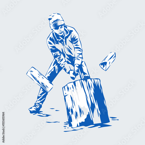 Lumberjack Vector Illustration 002