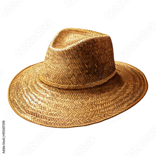 Summer adventure straw hat outdoor beach setting fashion accessory sun protection