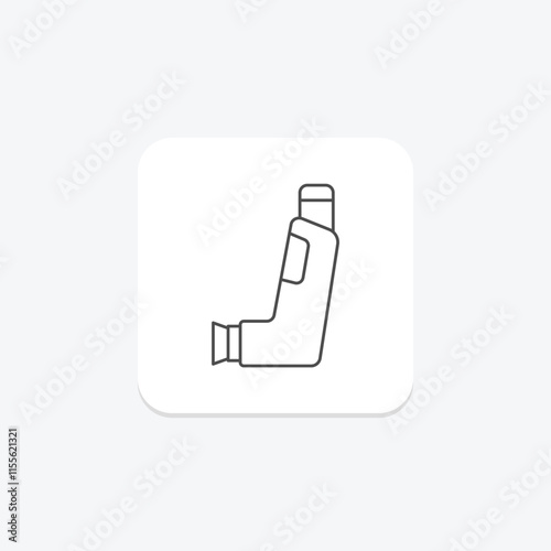 Inhalator thinline icon , vector, pixel perfect, illustrator file