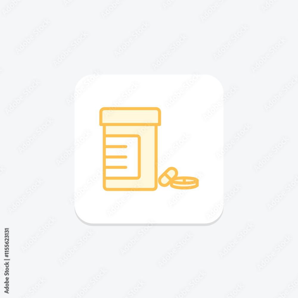 Medication duotone line icon , vector, pixel perfect, illustrator file Medication duotone line icon , vector, pixel perfect, illustrator file