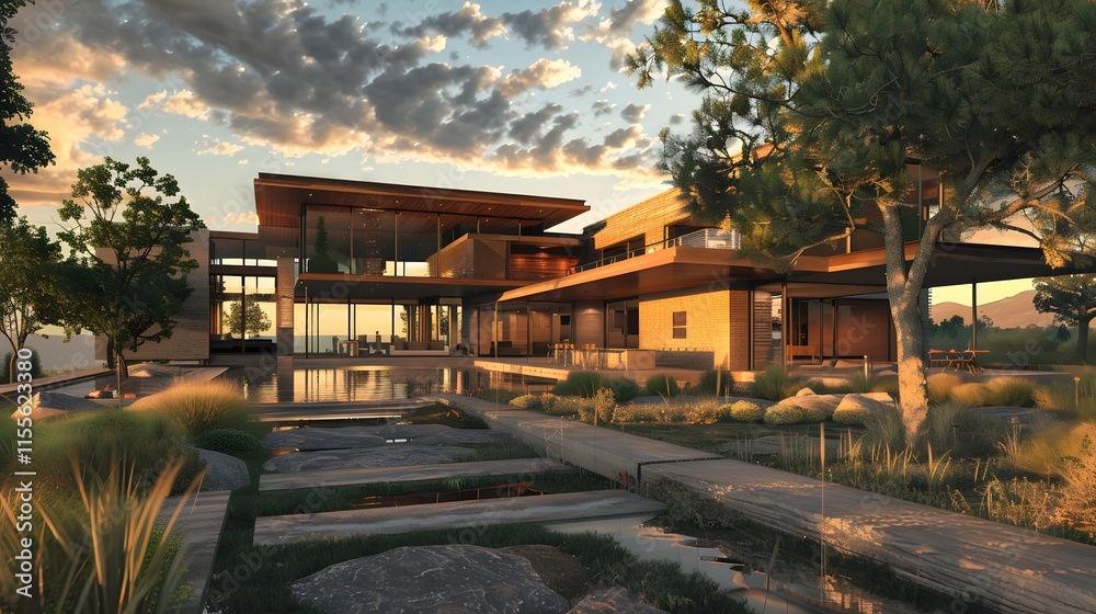 Modern Architectural Design of a Luxurious Outdoor Residence Modern Architectural Design of a Luxurious Outdoor Residence