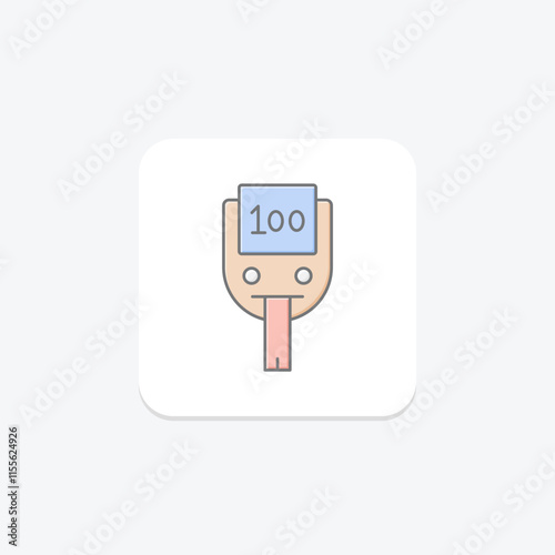 Sugar Machine lineal color icon , vector, pixel perfect, illustrator file