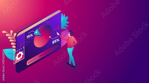 Innovative Technology and Laptop Interaction. modern illustration depicting a user engaging with advanced laptop technology and digital interfaces.