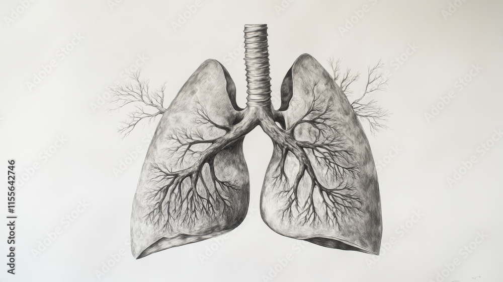 Lungs. Lungs isolated on a light background. Vector illustration. Lungs. Lungs isolated on a light background. Vector illustration.