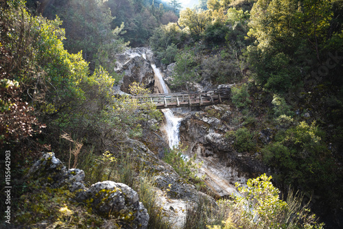 Waterfalls of Agia Kori near Mount Olympus photo