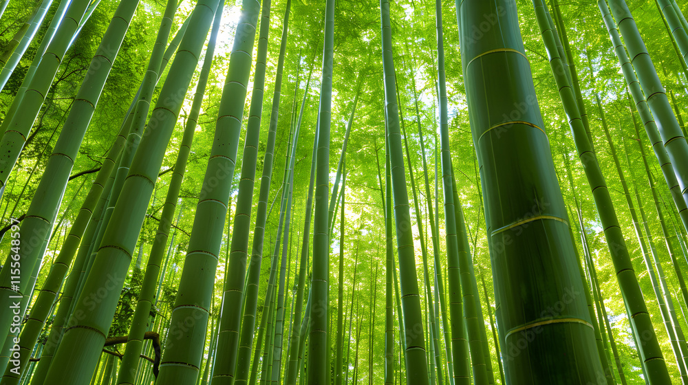 Emerald Enclave: A Meditative Walk Through a Bamboo Forest Bathed in Sunlight Emerald Enclave: A Meditative Walk Through a Bamboo Forest Bathed in Sunlight