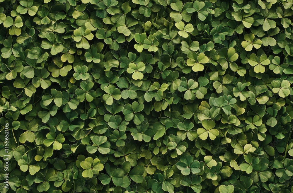 Lush Green Shamrock Leaves Creating a Dense Natural Backdrop for St. Patrick’s Day Celebrations, Organic Nature Texture for Background and Design Projects Lush Green Shamrock Leaves Creating a Dense Natural Backdrop for St. Patrick’s Day Celebrations, Organic Nature Texture for Background and Design Projects