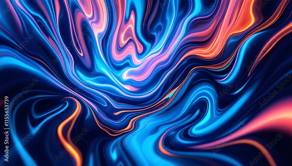 Flowing Organic Shapes with Dynamic Lines