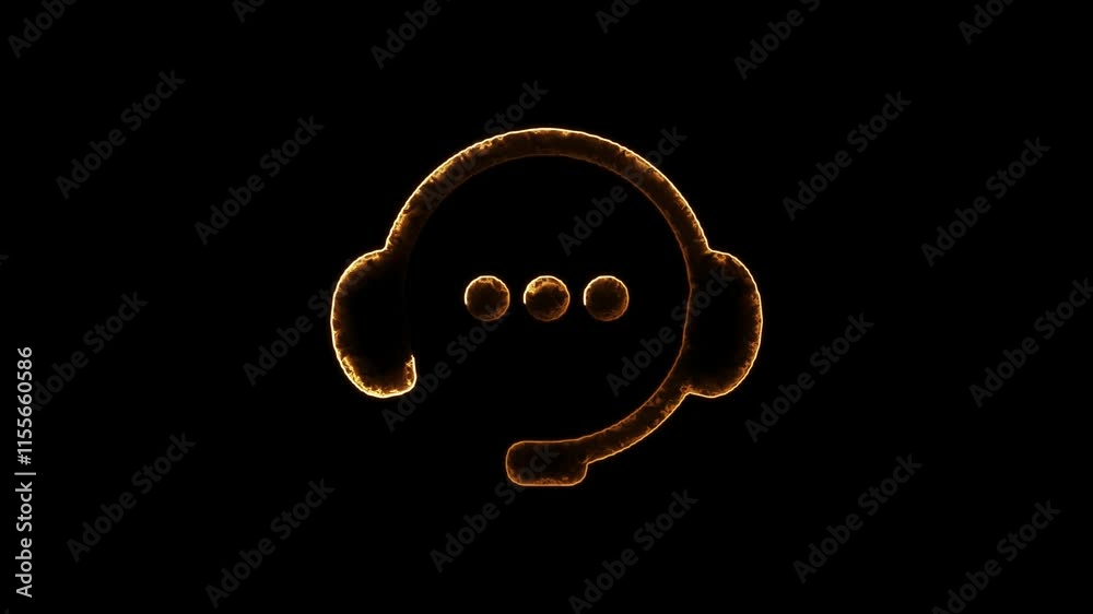 Dynamic Message Sign Animation Message call sign .Animation of message icon.Email Notification Sign ...