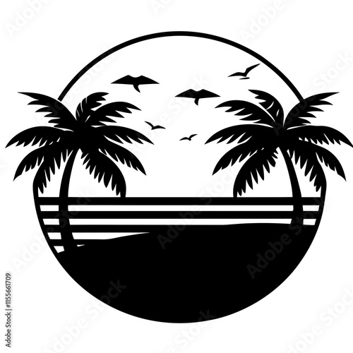 palm tree silhouette