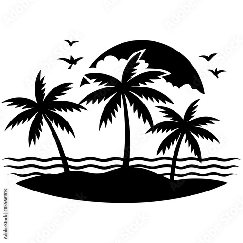 palm tree silhouette