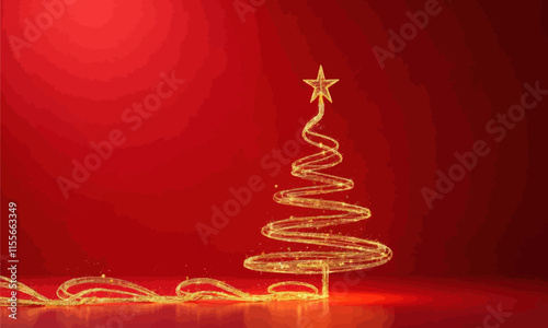 Spiral Christmas Tree with Star