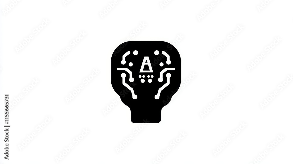 The AI icon. AI icon on a white background, isolated. The icon has three uses in applications and websites. Vector illustration. AI icon on a white background. The AI icon. AI icon on a white background, isolated. The icon has three uses in applications and websites. Vector illustration. AI icon on a white background.