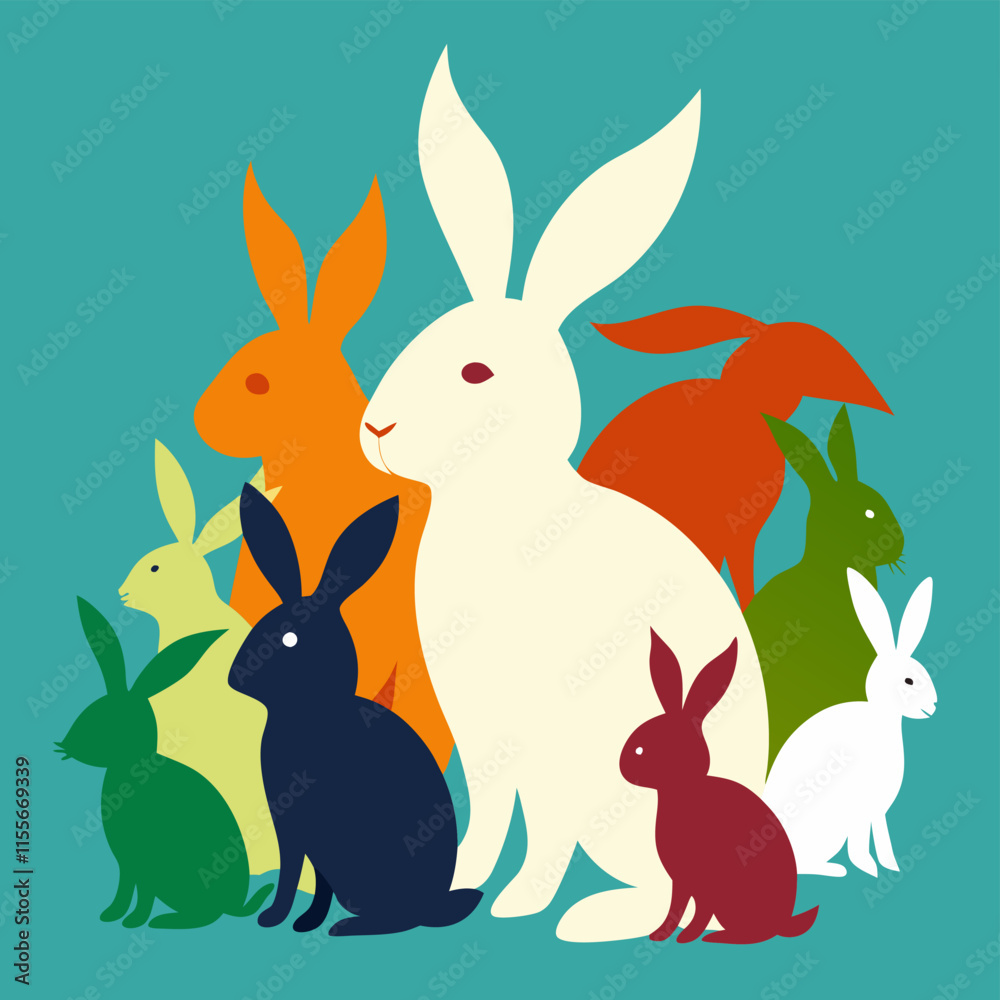 Obraz premium easter bunny in grass