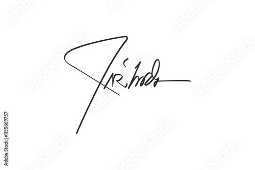 White background handwritten signature lettering.