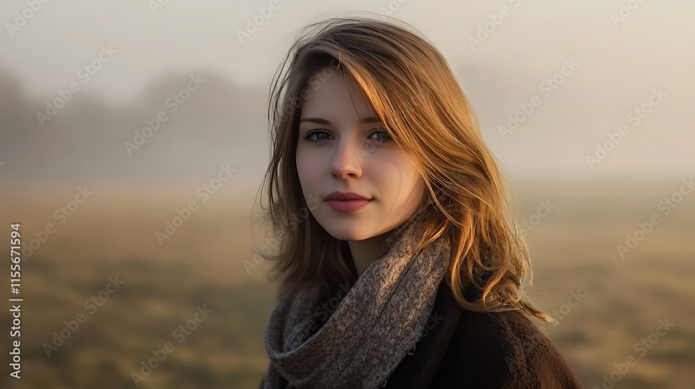 Soft layers of fog creating mystery on a shadowy backdrop Soft layers of fog creating mystery on a shadowy backdrop