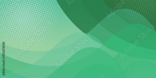 Wallpaper Mural abstract background of realistic green curved gradient shading. vector design concept. Decorative web layout or poster, banner Torontodigital.ca