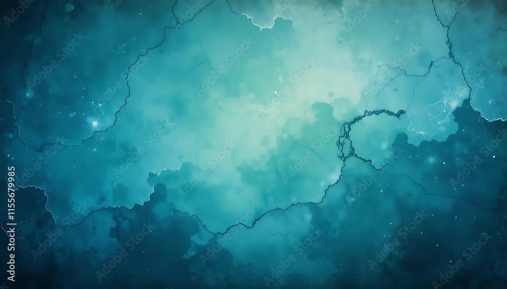 Obraz premium abstract textured in blue , green, purple light vintage dark rough light grunge surface theme,