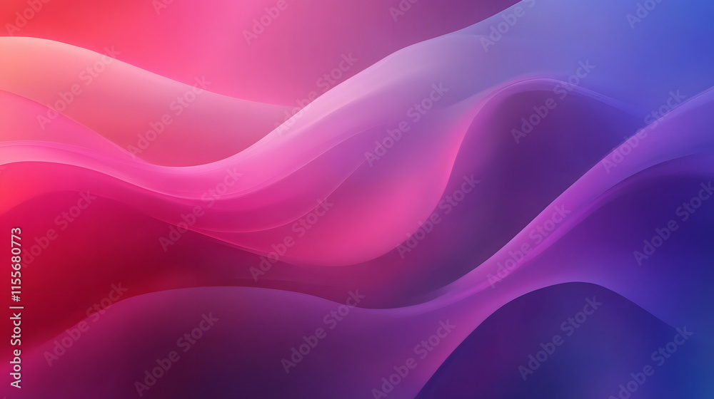 Obraz premium Abstract Pink Purple Blue Wave Background Design