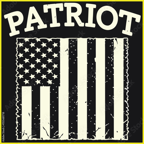 Patriot American Flag Graphic