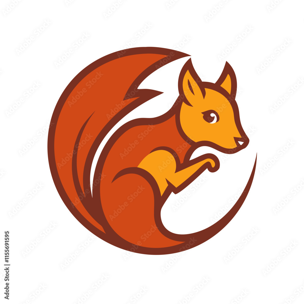 Obraz premium red fox cartoon