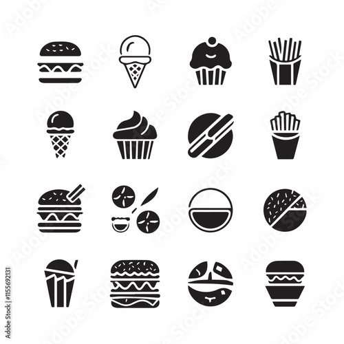 food silhouette ilhouettes food items food silhouette