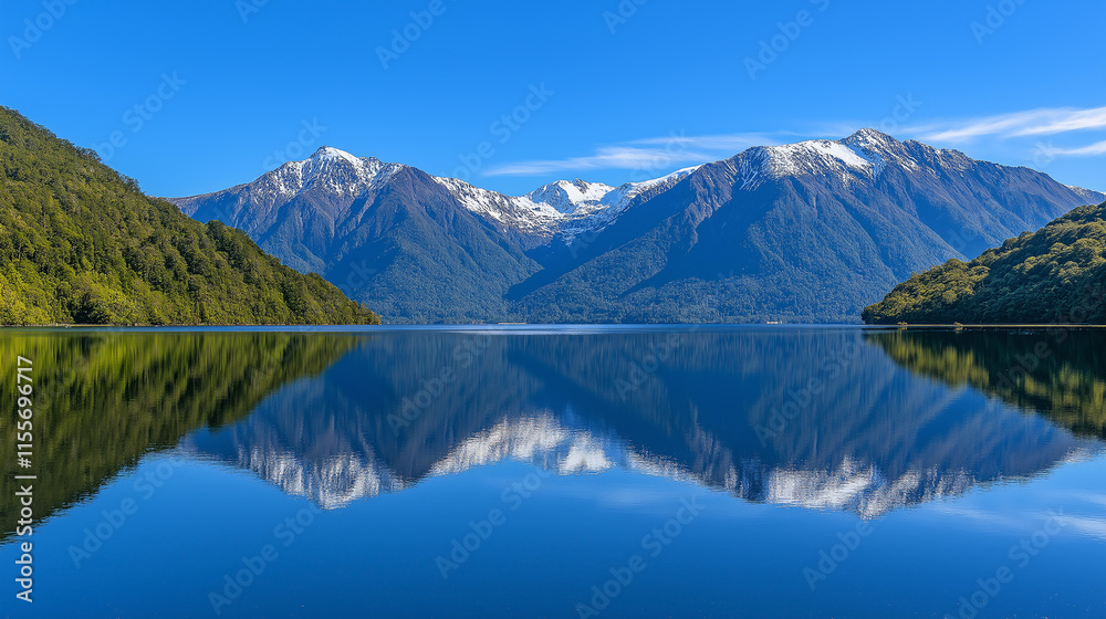 Snowy Mountains Reflected in a Mirror-like Lake, Breathtaking Natural Scenery
Snowy Mountains Reflected in a Mirror-like Lake, Breathtaking Natural Scenery